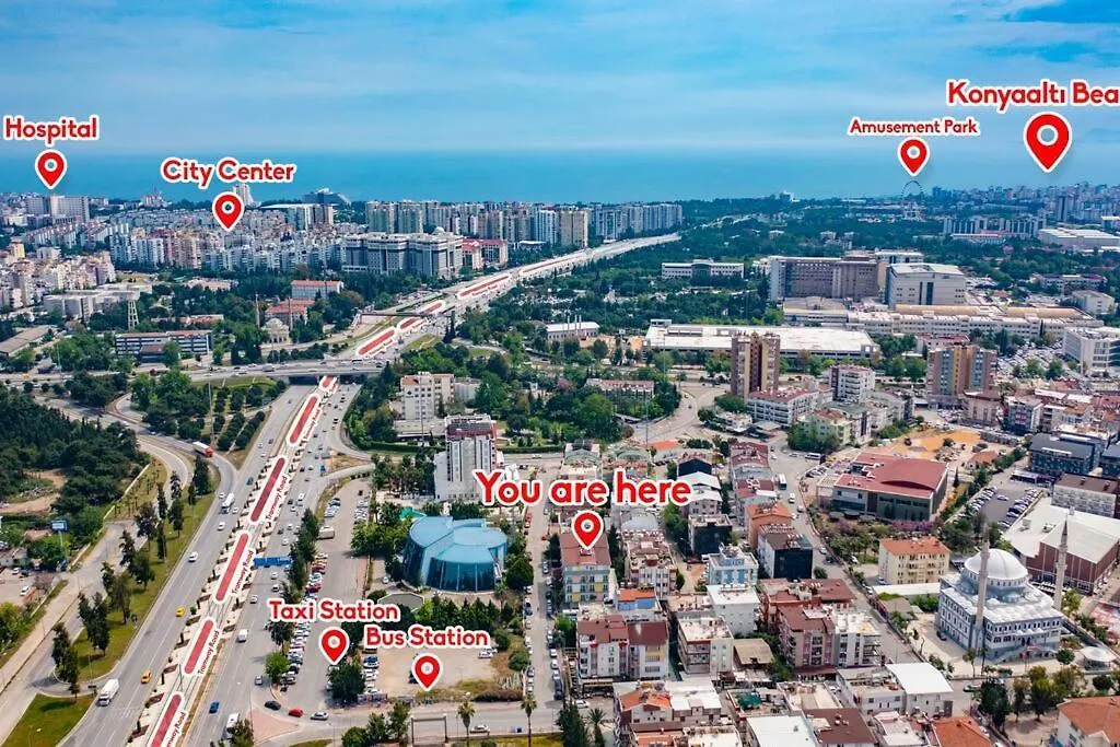 Erasta Avm Yani Konforlu 2+1 '5' Apartman Antalya Törökország