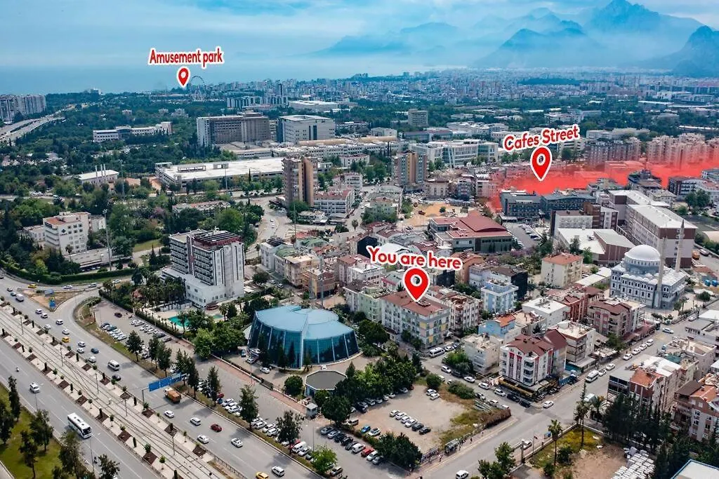 Erasta Avm Yani Konforlu 2+1 '5' Apartman Antalya 0*,  Törökország